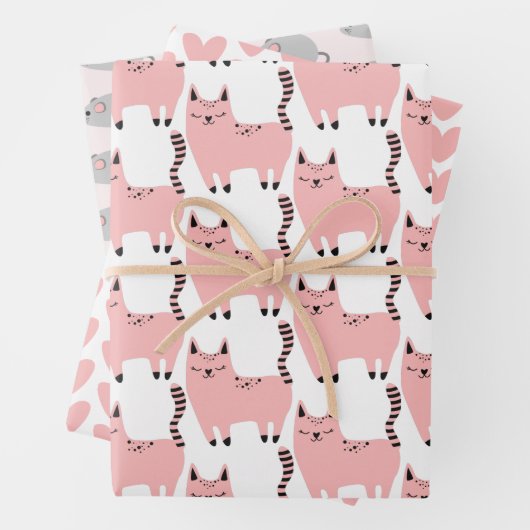 Cutrofielen, harten en muizen inpakpapier vel (In situ)