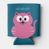 Cutrofielenvet - blauwe achtergrond blikjeskoeler (Voorkant)