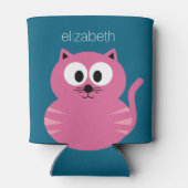 Cutrofielenvet - blauwe achtergrond blikjeskoeler (Achterkant)