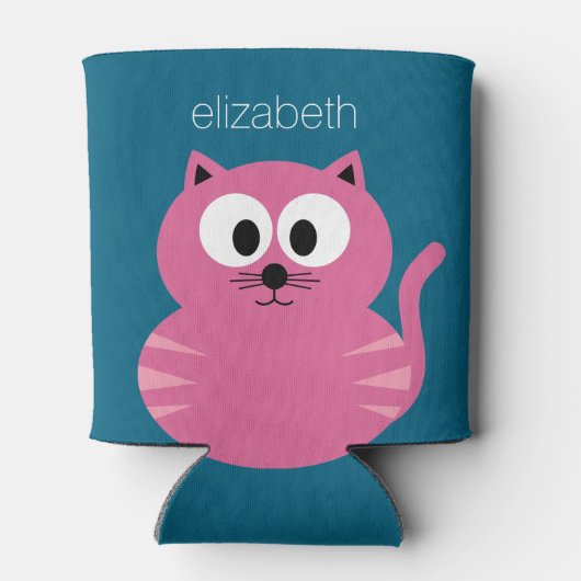 Cutrofielenvet - blauwe achtergrond blikjeskoeler (Achterkant)