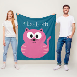 Cutrofielenvet - blauwe achtergrond fleece deken