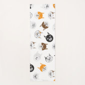 Cutropenpatroon - Oranje, zwart, bruin en wit Yogamat (Voorkant)