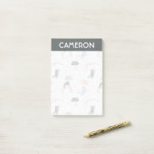 Cutropenpatroon voor geluidsopraining post-it® notes (Op bureau)