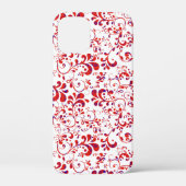 Cutrorood wit bloempatroon Case-Mate iPhone case (Achterkant)