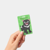 Cutrovende Tasmaanse duivelse cartoon illustratie Badge (Handheld)