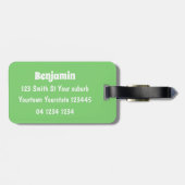 Cutrovende Tasmaanse duivelse cartoon illustratie Bagagelabel (Achterkant horizontaal)