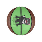 Cutrovende Tasmaanse duivelse cartoon illustratie Basketbal (Verticaal)