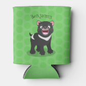 Cutrovende Tasmaanse duivelse cartoon illustratie Blikjeskoeler (Voorkant)