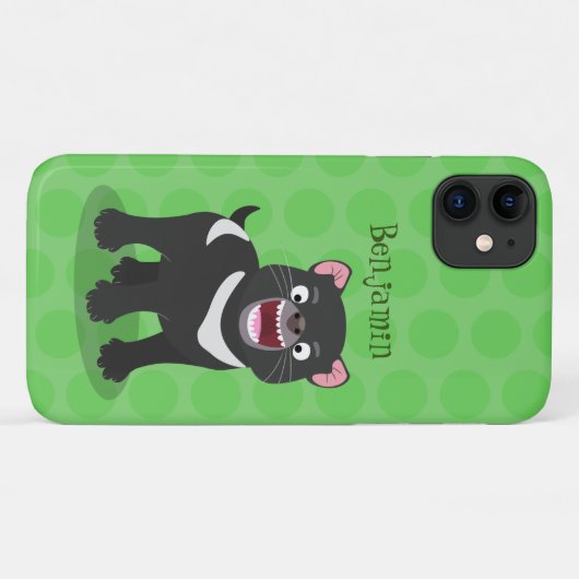 Cutrovende Tasmaanse duivelse cartoon illustratie Case-Mate iPhone Case (Achterkant (horizontaal))