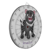 Cutrovende Tasmaanse duivelse cartoon illustratie Dartbord (Voorkant Links)