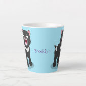 Cutrovende Tasmaanse duivelse cartoon illustratie Latte Mok (Voorkant)