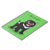 Cutrovende Tasmaanse duivelse cartoon illustratie Notitieboek (Linkerzijde)