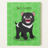 Cutrovende Tasmaanse duivelse cartoon illustratie Planner (Achterkant)