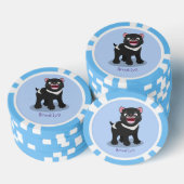 Cutrovende Tasmaanse duivelse cartoon illustratie Poker Chips (Opstapeling)