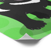 Cutrovende Tasmaanse duivelse cartoon illustratie Poster (Hoek)