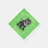 Cutrovende Tasmaanse duivelse cartoon illustratie Servet (Hoek)