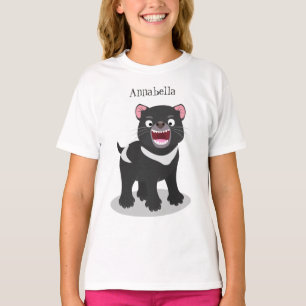 Cutrovende Tasmaanse duivelse cartoon illustratie T-shirt