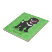 Cutrovende Tasmaanse duivelse cartoon illustratie Tegeltje (Zijkant)