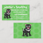 Cutrovende Tasmaanse duivelse cartoon illustratie Visitekaartje (Voorkant / Achterkant)