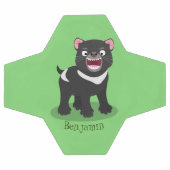 Cutrovende Tasmaanse duivelse cartoon illustratie Voetbal (Enkel)