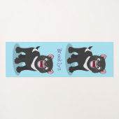 Cutrovende Tasmaanse duivelse cartoon illustratie Yogamat (Achterkant (horizontaal))