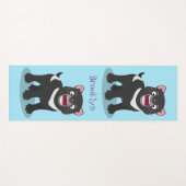 Cutrovende Tasmaanse duivelse cartoon illustratie Yogamat (Voorkant (horizontaal))