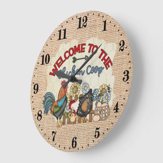 Cutry chicken coop woord art grote klok (Hoek)