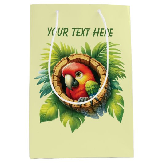 Cuts unisex baby parrot customizable medium cadeauzakje (Voorkant)