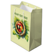 Cuts unisex baby parrot customizable medium cadeauzakje (Achterkant Gekanteld)