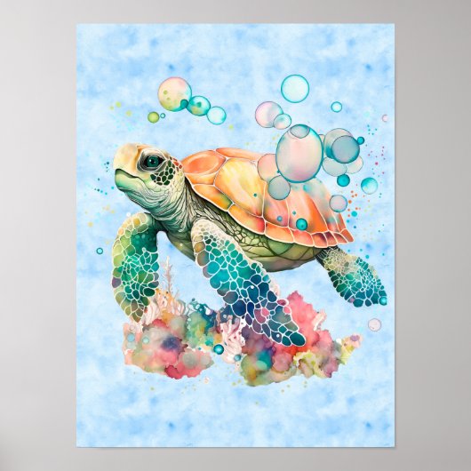 Cutschildpad Poster (Voorkant)