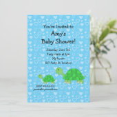 Cutschildpadden baby shower kaart (Staand voorkant)
