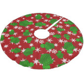 Cutschildpadrode sneeuwvlokken kerstboom rok (Gekanteld)