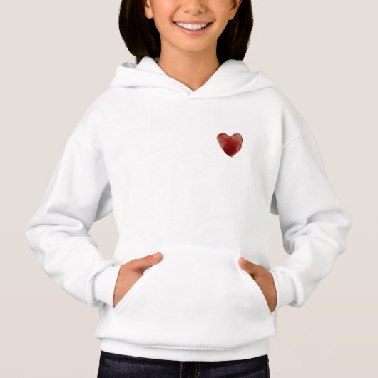 Cutsey Heart design hoodie (Voorkant)