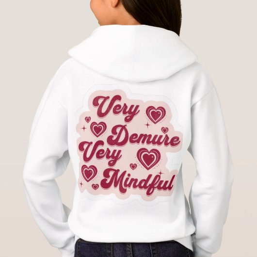 Cutsey Heart ontwerp hoodie (Achterkant)