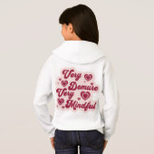 Cutsey Heart ontwerp hoodie (Achterkant volledig)