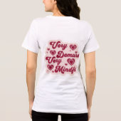 Cutsey Heart ontwerp t-shirt (Achterkant)