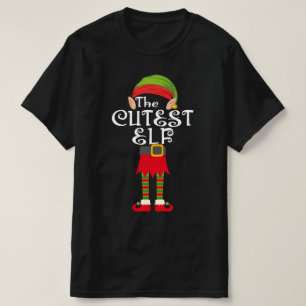 " cutste elf - familie " , passend bij kerstmis t-shirt
