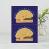 Cuttable Cheeseburger Kind Valentijnsdag Kaart (Staand voorkant)