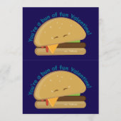Cuttable Cheeseburger Kind Valentijnsdag Kaart (Voorkant)