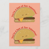 Cuttable Cheeseburger Kind Valentijnsdag Kaart (Voorkant)