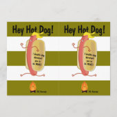 Cuttable Fire Jumping Hot Dog Valentijnsdag Kaart (Voorkant)