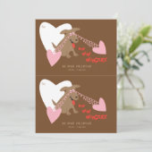 Cuttable Funny Dog Valentijn Kaart Pair (Staand voorkant)