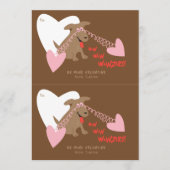 Cuttable Funny Dog Valentijn Kaart Pair (Voorkant)