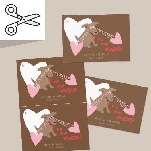 Cuttable Funny Dog Valentijn Kaart Pair