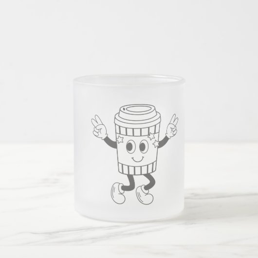CUTTE BEKER ROLT MATGLAS KOFFIEMOK (Center)