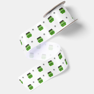 CUTTE FRANKENSTEIN HOOFD PATROON SATIJNEN LINT