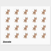 Cutte Happy Cartoon Lynx Sticker (Vel)