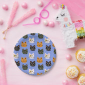 Cutten en luide Cartoons, kleurrijk en leuk Papieren Bordje (Feest)