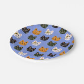 Cutten en luide Cartoons, kleurrijk en leuk Papieren Bordje (Gekanteld)