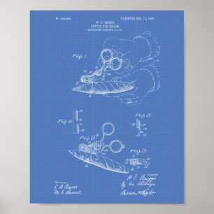Cutter For Cigars 1906 Patent Art Blueprint Poster
